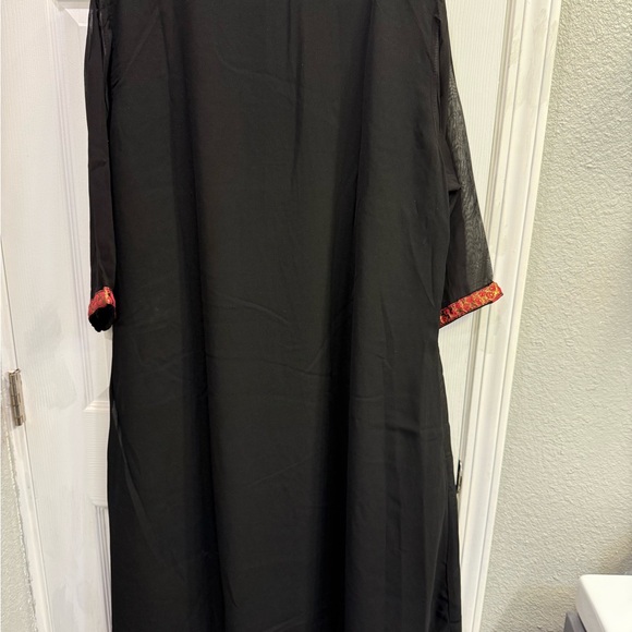 Indian Punjabi/ Pakistani Black georgette Kurti tunic - Picture 4 of 7